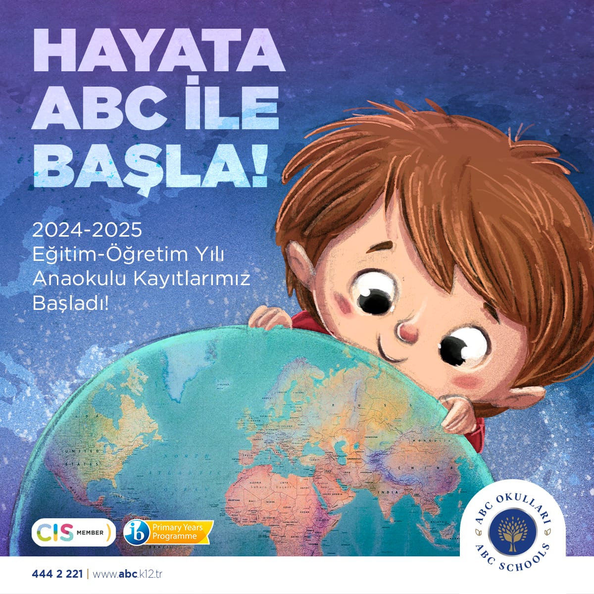 2024-2025 Eğitim Öğretim Yılı Özel Ankara ABC PYP Anaokulu 4 ve 5 Yaş Kayıtlarımız Başlamıştır. Eğitim yolculuğunda çocuklarımızı 4 yaştan itibaren 'Çift Dilli Eğitim' ile şimdiden geleceğe hazırlıyoruz.