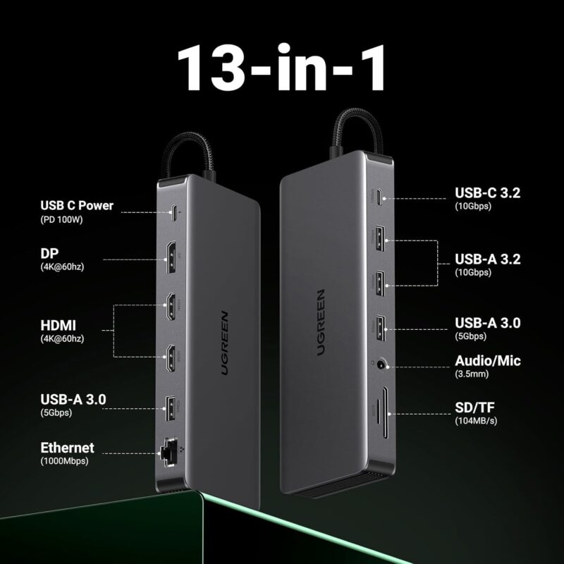 #MHHSBD #Sponsored 

Today I’ll be writing a review for the UGREEN Revodok Pro 313. I have reviewed a few products for UGREEN this year, and most recently UGREEN Revodok Pro 210, a 10-in-1 USB-C multifunction adapter. 

Today’s adapter is a massive 13-in-1 Revodok adapter. You