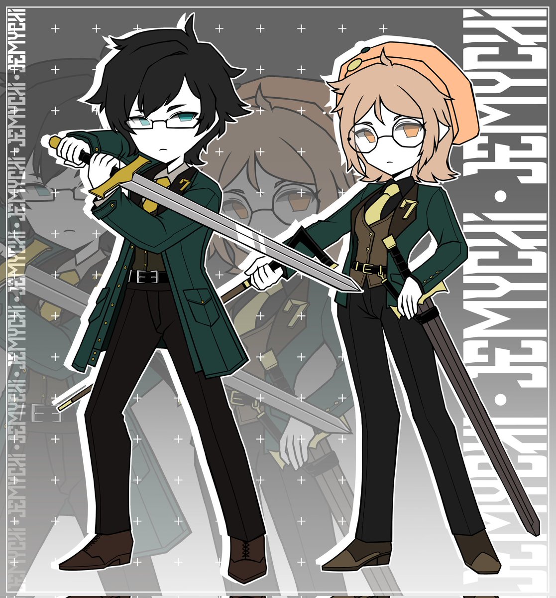 •Lob Corp Commissions•
Outis for Meiko (Discord) 
Shine &amp; Jade in 7 Association for Jaded. pencil (Instagram) 
 #LobotomyCorporation #LimbusComapny