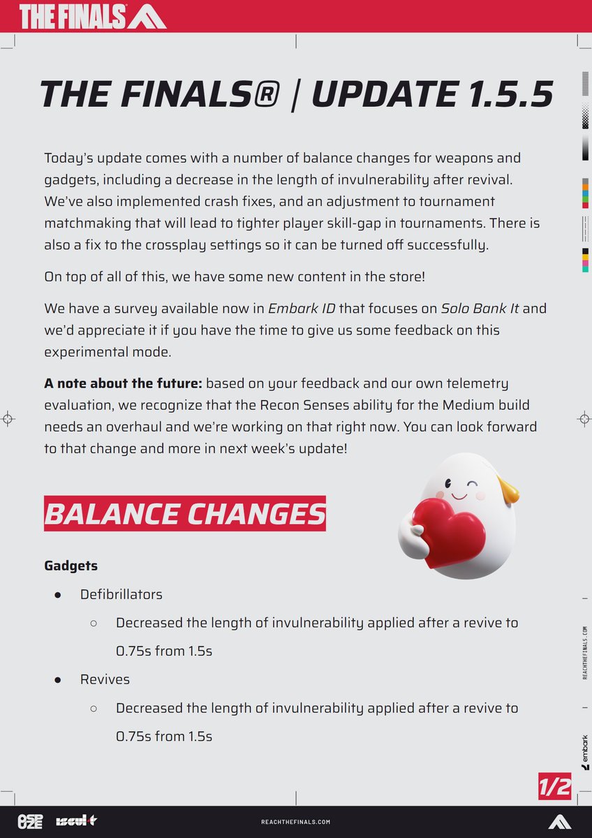 THE FINALS tweet media