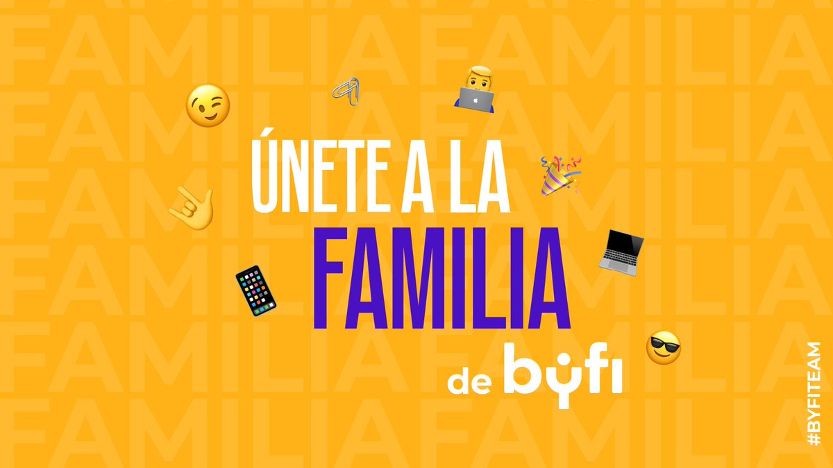 Byfi_telecom's tweet photo. ¡Estamos buscando personas como tú! ✨

En Byfi creemos que nuestro punto diferencial son las personas con las que trabajamos 🙌

Si estás interesado en formar parte de nuestra familia, ¡envíanos tu CV a https://t.co/YYxoKpHW3W! 📥

#BYFI #ABOUTBYFI #BYFINEWS #BYFITEAM https://t.co/siWB0VB1UZ