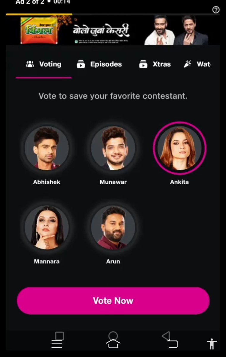 iskblogger's tweet photo. According to Votes-

#AnkitaLokhande &amp; Womanizer #MunawarFaruqui in Top 2 of #BB17 Finale!

My Appeal to All Hindus &amp; Females - Vote for @anky1912

Don't Waste Vote on #AbhishekKumar &amp; #MannaraChopra.

&amp; Those Hindus &amp; Female Support Munawar, please Check your DNA &amp; Gender First. https://t.co/1q3IwobgKO