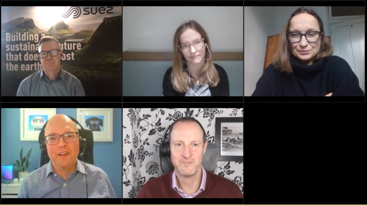 AldersgateGrp's tweet photo. Speaking at a @suezUK webinar on future trends in the resource and waste industry, @signenorb notes that #green #skills are an increasingly key priority for businesses, and clearer Gov direction will help better link present plans into implementation https://t.co/liihQvY0LG