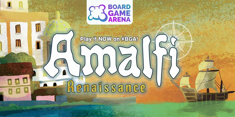 Board Game Arena (@boardgamearena) on Twitter photo Today is Wednesday. And Wednesday means...
WEDNESDAY RELEASE TIME!
Today is...
⛵⛵⛵⛵⛵⛵
⛵AMALFI⛵
⛵⛵⛵⛵⛵⛵
from <a href="/GamesSylex/">Sylex_games</a>
Play this new upgraded version online right from your browser on #BGA, click below:
bga.li/w03A
#J2S #boardgames Today is Wednesday. And Wednesday means...
WEDNESDAY RELEASE TIME!
Today is...
⛵⛵⛵⛵⛵⛵
⛵AMALFI⛵
⛵⛵⛵⛵⛵⛵
from <a href="/GamesSylex/">Sylex_games</a>
Play this new upgraded version online right from your browser on #BGA, click below:
bga.li/w03A
#J2S #boardgames
