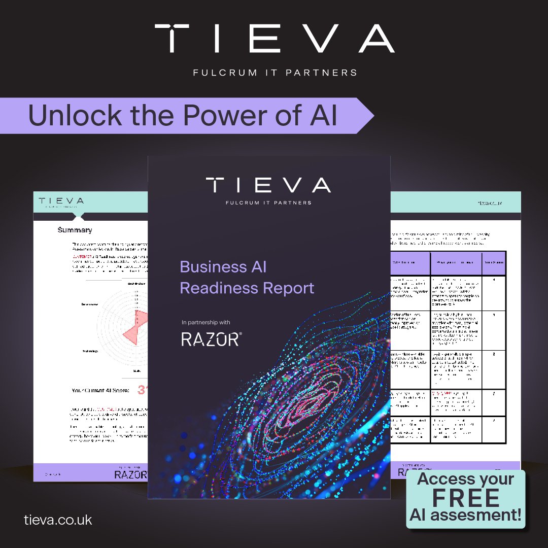 Understand how AI can transform your organisation via TIEVA's FREE AI Assessment. Access TIEVA's FREE AI Assessment: tieva.co.uk/landing/ai-ass… #AI #ArtificialIntelligence #AIAssessment #AIReport
