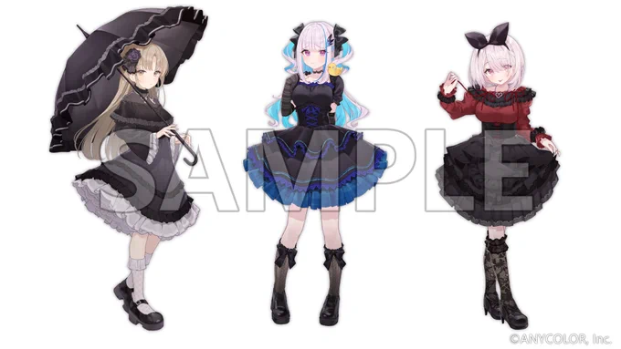 【お仕事】 DMMくじ にじさんじ〜ゴシック〜 にて勇気ちひろさん、夜見れなさん、魔使マオさん、シスター・クレアさん、リゼ・ヘルエスタさん、椎名唯華さんの6名を描かせていたしました。 只今発売中とのことですので、手に取っていただけるととても嬉しいです、、!よろしくお願いします!