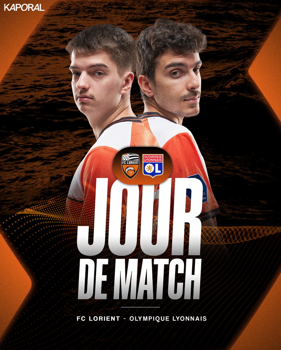 | 𝓜𝓐𝓣𝓒𝓗 𝓓𝓐𝓨 ! |🐟🟠 ⚫️

Rendez-vous ce soir pour voir nos deux champions en action lors de leur second match en #eLigue1UberEats 

|⚽️#FCLorient 🆚<a href="/OLeSports/">OL eSports</a>
|⏲️21h

👉📽️twitch.tv/ligue1ubereats

<a href="/Kaporal/">Kaporal</a> @FoumaFIFA <a href="/Montaxer_/">Montaxer</a>