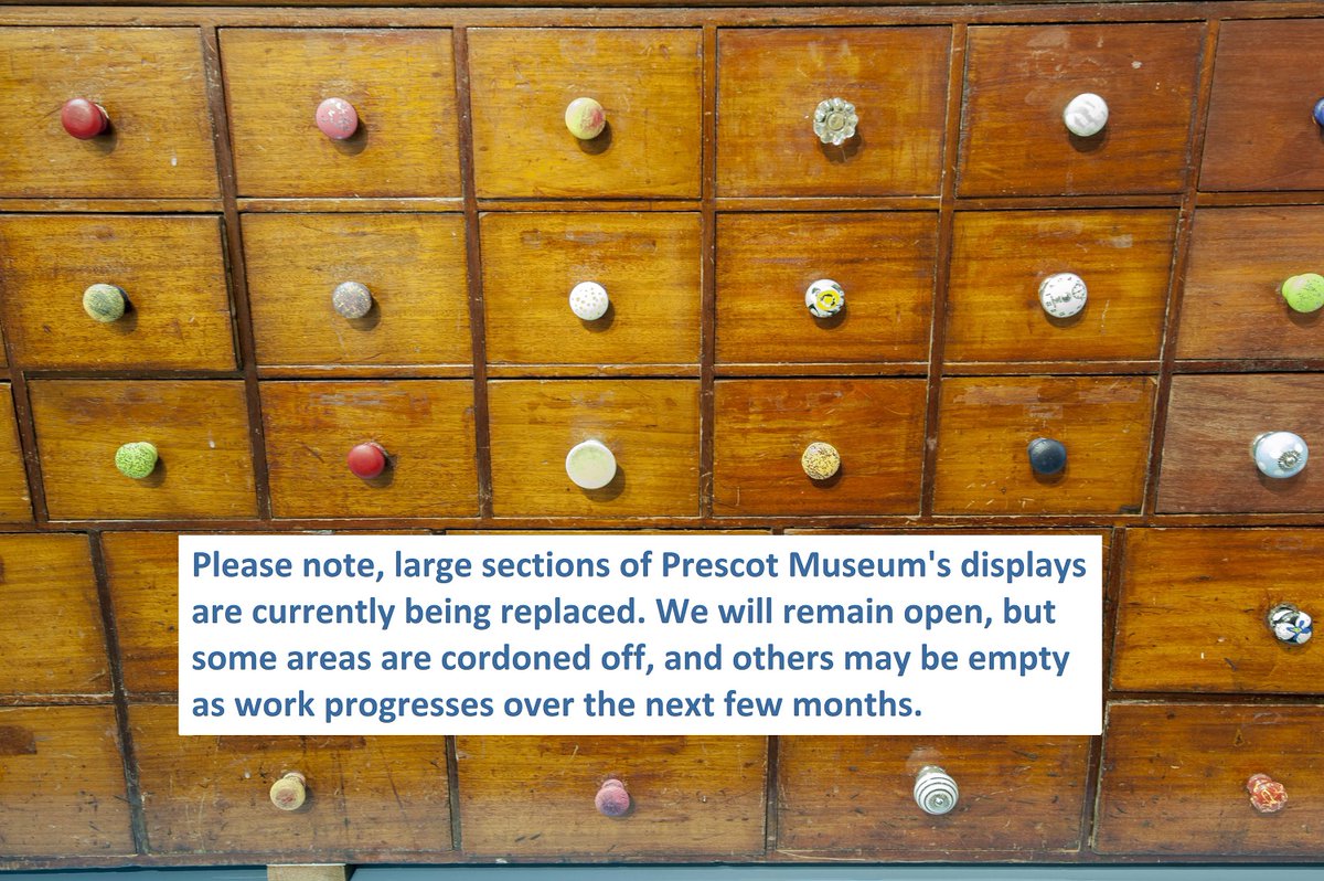 Please be aware that we are refreshing the displays at Prescot Museum over the next few months, with large sections removed to make space for more images and new cases so that we can share more of Knowsley's heritage. We can't wait for you to see what we have in store!