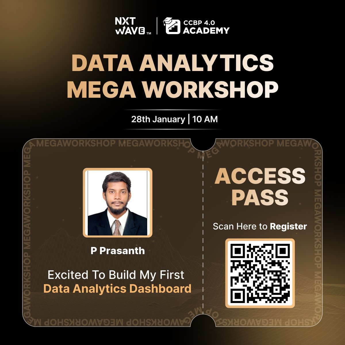 prasanth0821's tweet photo. 😎 𝐄𝐱𝐜𝐢𝐭𝐢𝐧𝐠 𝐍𝐞𝐰𝐬! 𝐈'𝐦 𝐨𝐟𝐟𝐢𝐜𝐢𝐚𝐥𝐥𝐲 𝐢𝐧 𝐟𝐨𝐫 𝐭𝐡𝐞 #𝐃𝐚𝐭𝐚𝐀𝐧𝐚𝐥𝐲𝐭𝐢𝐜𝐬𝐌𝐞𝐠𝐚𝐖𝐨𝐫𝐤𝐬𝐡𝐨𝐩 🚀

Can't wait for the Workshop on 28𝐭𝐡 𝐉𝐚𝐧 𝐚𝐭 10 𝐀𝐌! 🔸 Get ready for a day filled with insights and learning. 🌟

#dataanalytics #ccbpians📊 https://t.co/SymJaLpwOn