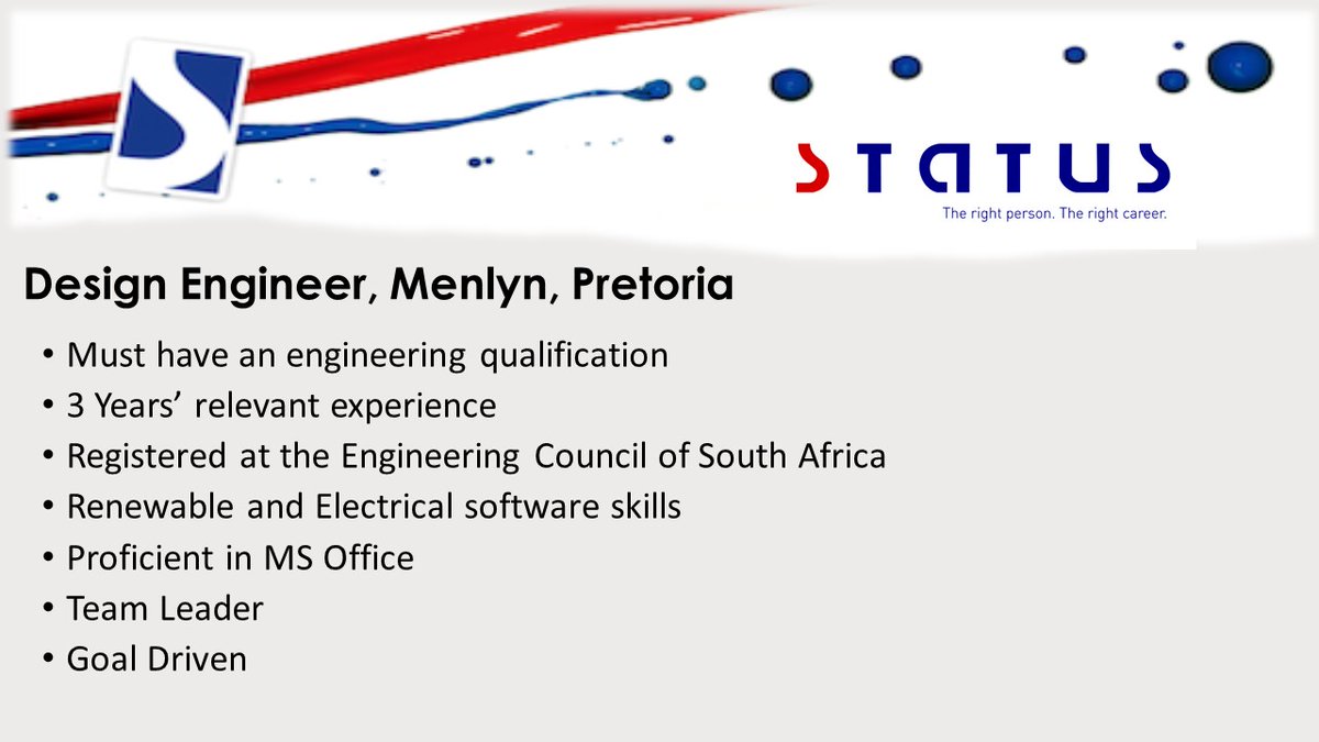 StatusStaffing's tweet photo. Design Engineer with a engineering qualification https://t.co/FqPiBzpQzI #statusstaffing #design #engineer #electrical #renewableenergy https://t.co/62Kw5LYda0