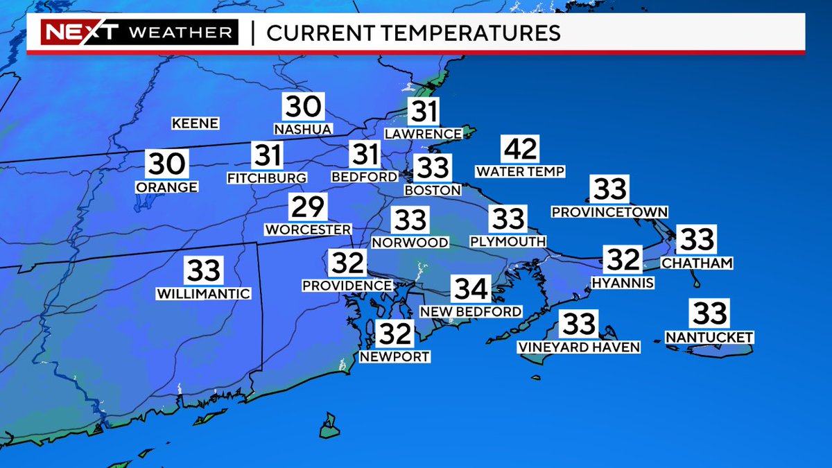 JasonMikellTV's tweet photo. It’s a GREAT DAY to have a GREAT day friends! Overnight snow and icy conditions prompting a slower commute this morning. In 24hours, we will be experiencing rain and 50s tomorrow! #rollercoasterweather @wbz #wbzmornings #cbsboston https://t.co/OsAV4RMV8G