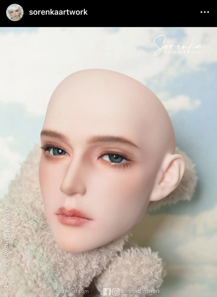 KailaVictim's tweet photo. Past Project with Sorenka Artwork 🥰❤️ 

#makeupdolls #dollpaint #bjdfaceup #bjddoll #noeulnuttarat https://t.co/BXZl0wkLIw