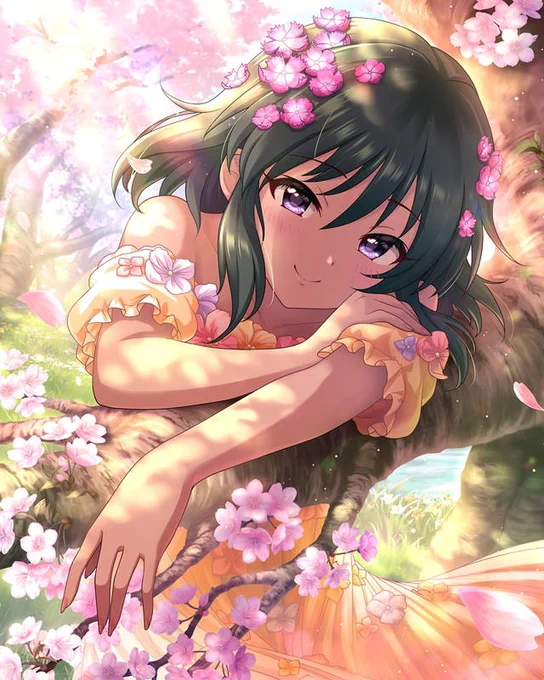 #あなたのシンデレラガールズ3大名画 担当のナターリアで言ったらこの3枚かなあ どれも可愛い&美しさがあってイイね 同率1位にしたいのが他にも何枚もあるけど、フェス限の特訓後の浜辺歩いてる純白ドレスのナターリアも好き #デレマス #デレステ #ナターリア #生田輝