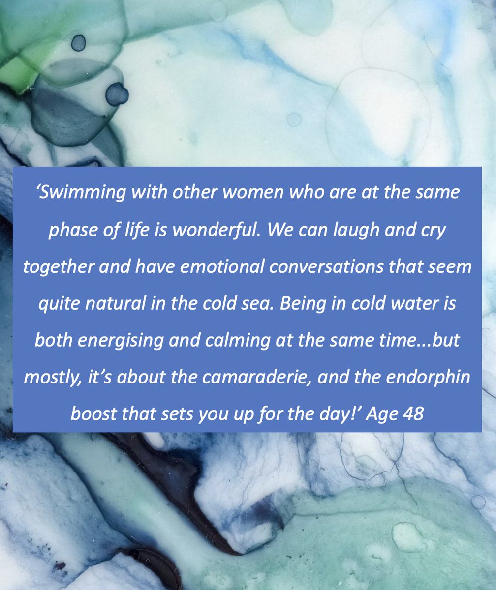ProfJoyceHarper's tweet image. I am very excited that my first paper on cold water swimming is coming out tomorrow in the @BrMenopauseSoc journal Post Reproductive Health. We did a survey of women who cold water swim to ask them if they thought swimming affected their menstrual and menopause symptoms. Their…