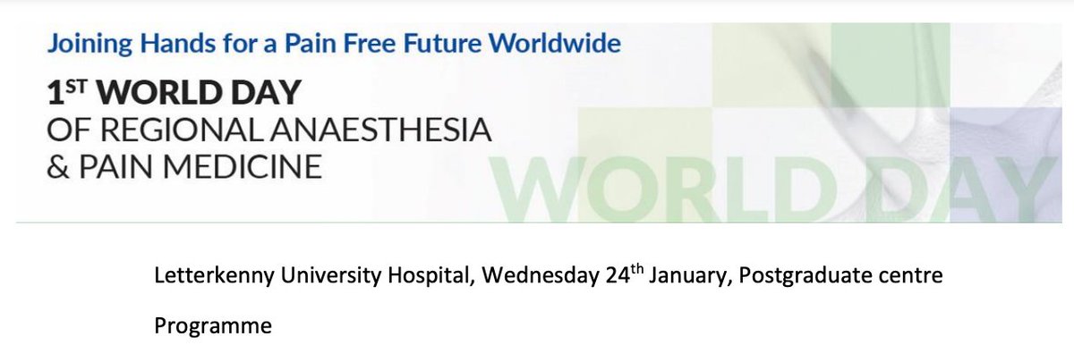 ISRA_Ireland's tweet photo. Another exciting event is underway today in Letterkenny for #WorldWeek of RA &amp; Pain Medicine.

Trainees who attend the @ISRA_Ireland event for #WDRAPM receive free ISRA/@ESRA_Society
membership for 2024!

@LouiseMoran75 @HlasnyJakub @NIRASociety @RegionalAnaesUK @ESRA_trainees https://t.co/7mUHNOKvSg