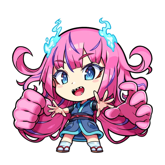 シールのイラスト描かせていただきました!双回イズナちゃんです。 