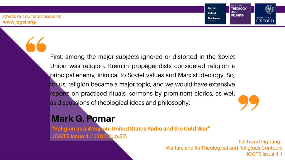 Journal of the Oxford Graduate Theological Society tweet media