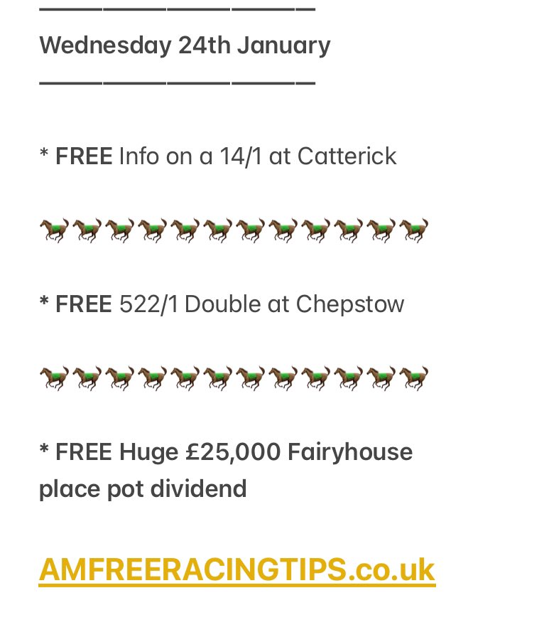 🐎 FREE Horse Racing Tips | Weds 24th Jan 2024 #horseracingsnew #sportsbetting #Catterickraces