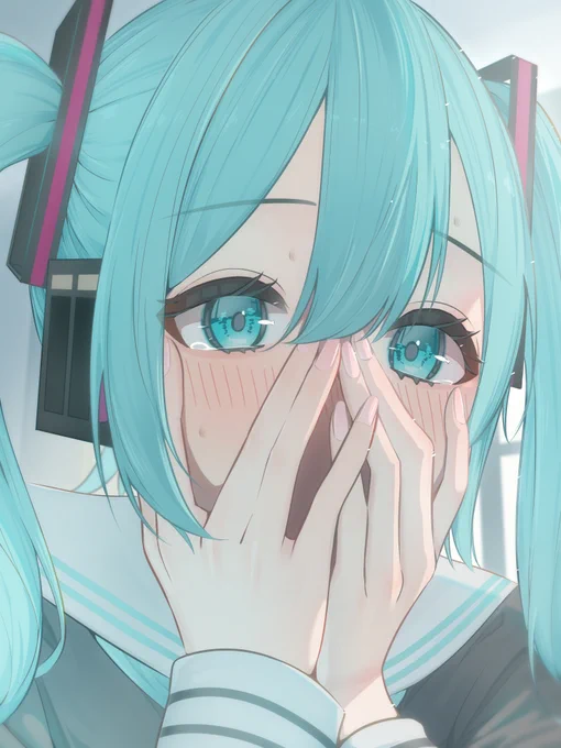#初音ミク日記    授業中におなかなっちゃった…!