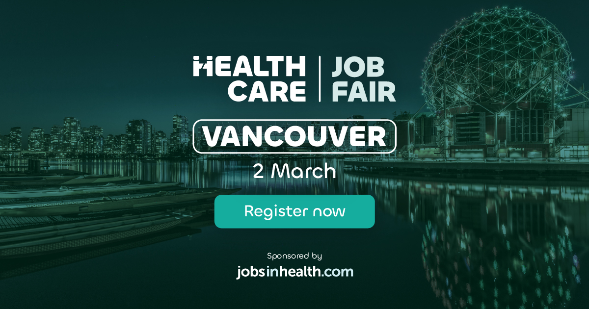 We are proud sponsors of the 2024 Healthcare Job Fair, coming to 10 cities this year! We're excited to kick things off in Vancouver on March 2nd. Interested in exhibiting or attending? Head over to hubs.ly/Q02hxHKL0 to learn more. 

<a href="/HcJobFair/">Healthcare Job Fair</a> 

#HealthcareJobFairVancouver