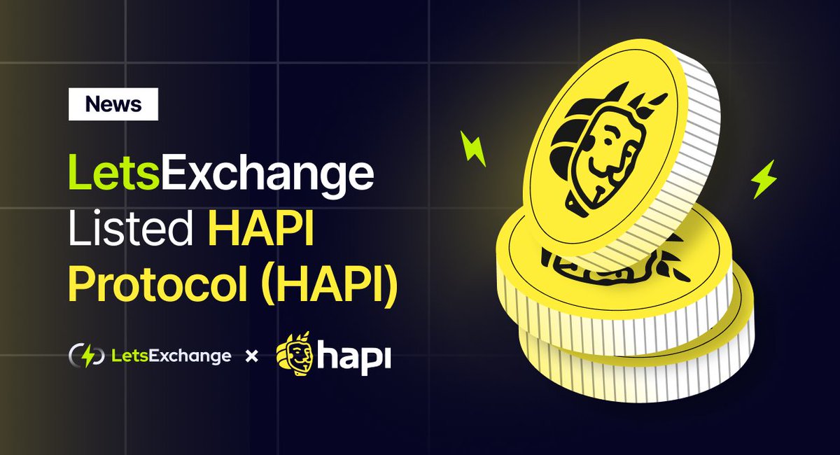 letsexchange_io's tweet image. ⚡️ @letsexchange_io has listed the $HAPI token for trading 🔥 Learn all the details of the listing here👇

#LetsNews, #LetsSwap, @i_am_hapi_one
letsexchange.io/blog/letsexcha…