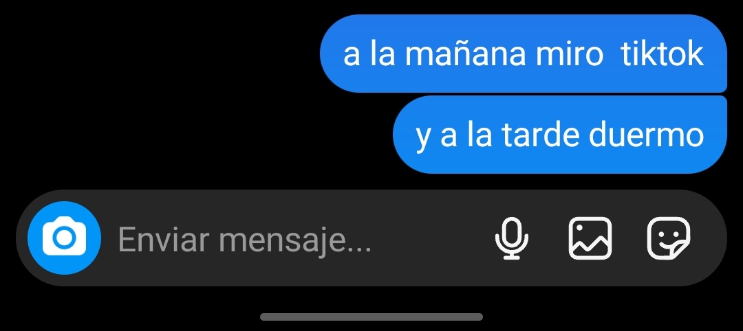 mi vida en dos mensajes