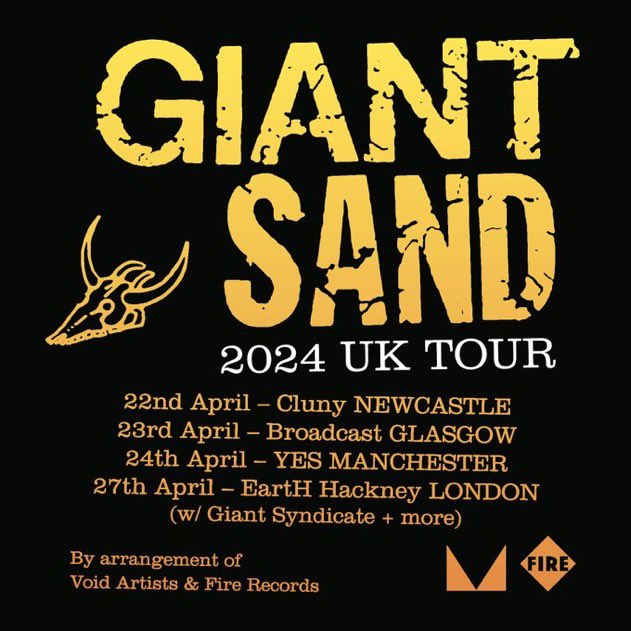 On sale at the Cluny on Friday at 10am. @giantsand @howegelb @howegelb_ @thecluny @LPFC4EVR @SteveHowell63 @Alan_Patrickson wegottickets.com/event/607347