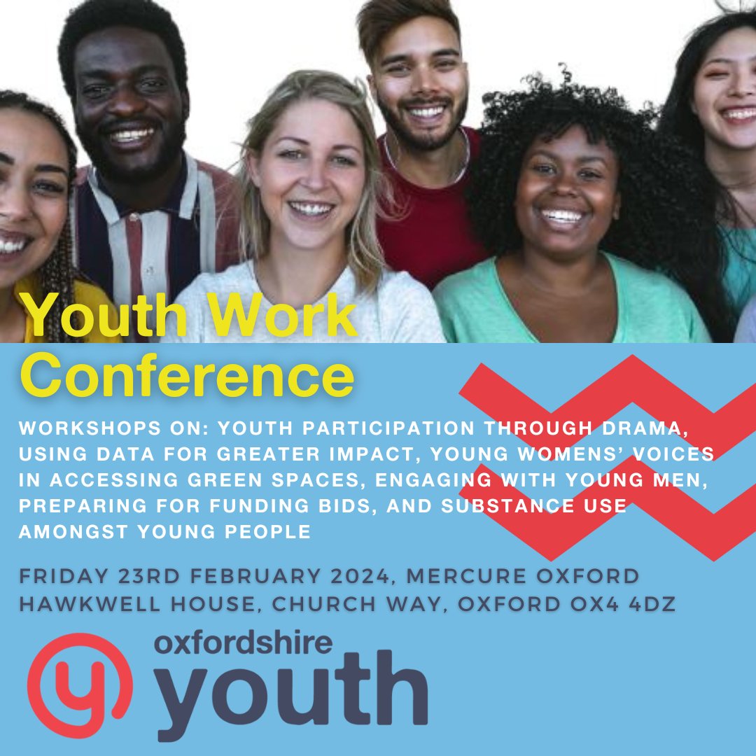 Will you be joining us at Hawkwell House on 23rd February? Find out about the Youth Work Conference's workshops and speakers on the day on our website: 
ow.ly/sfJV50QtGsj #YouthWork #Conference #OxfordshireYouth
