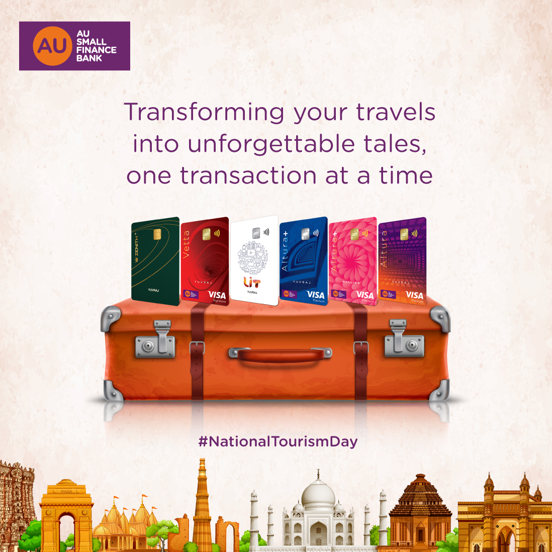 With amazing travel offers on AU Credit Cards, travel all that your heart desires Explore now https t