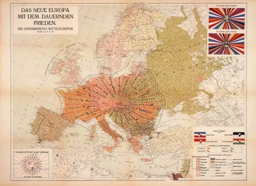 simongerman600's tweet photo. 100 years ago this bizarre version of Europe was proposed by Austrian P.A. Maas as an attempt to create permanent peace in Europe by getting rid of traditional nation states. It's so mad it hurts my brain. Source: https://t.co/19jMlOOxm0 https://t.co/wEViTc6IHZ