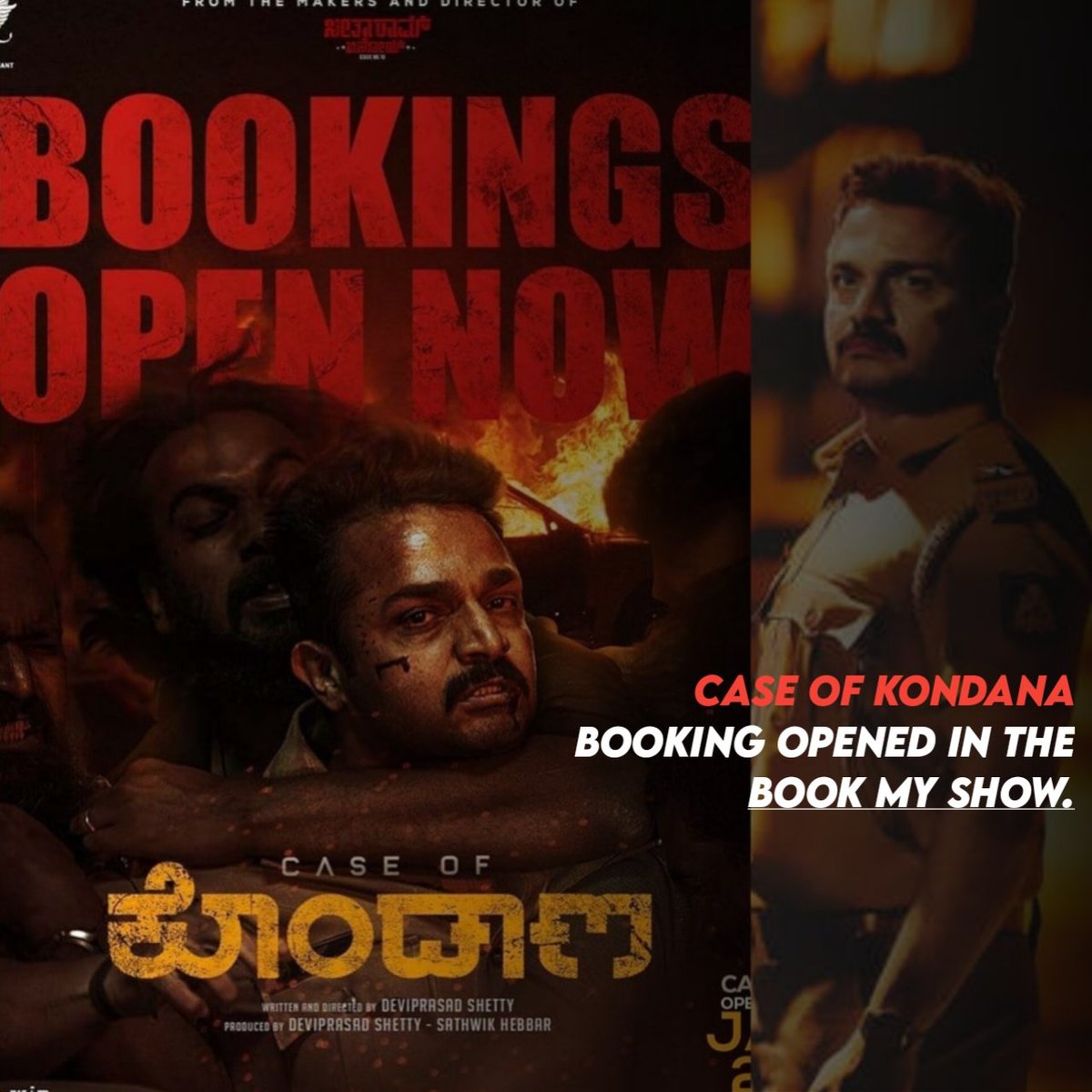 Book Your Tickets in nearby Theatre #caseofkondana #vijayragavendra