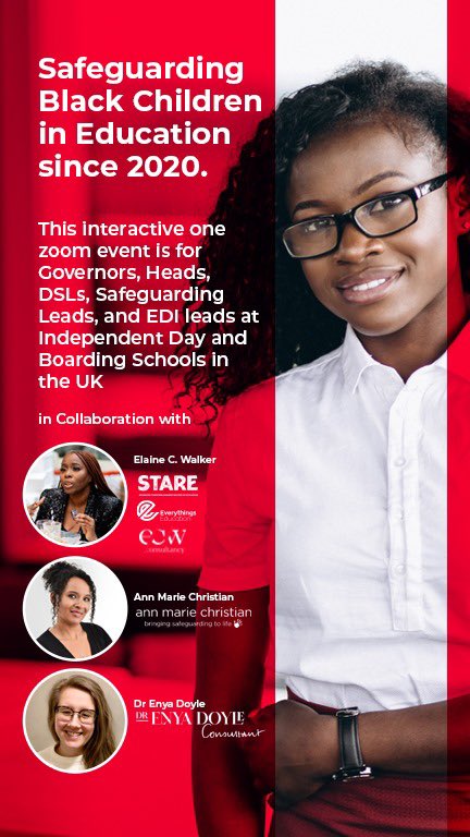 On the 22nd March we are having a free online zoom to see the lessons learnt since George Floyd was killed and the education report came out. Please DM to be in the room. 

Data is key 

#safeguarding #independentschool #socialmibility