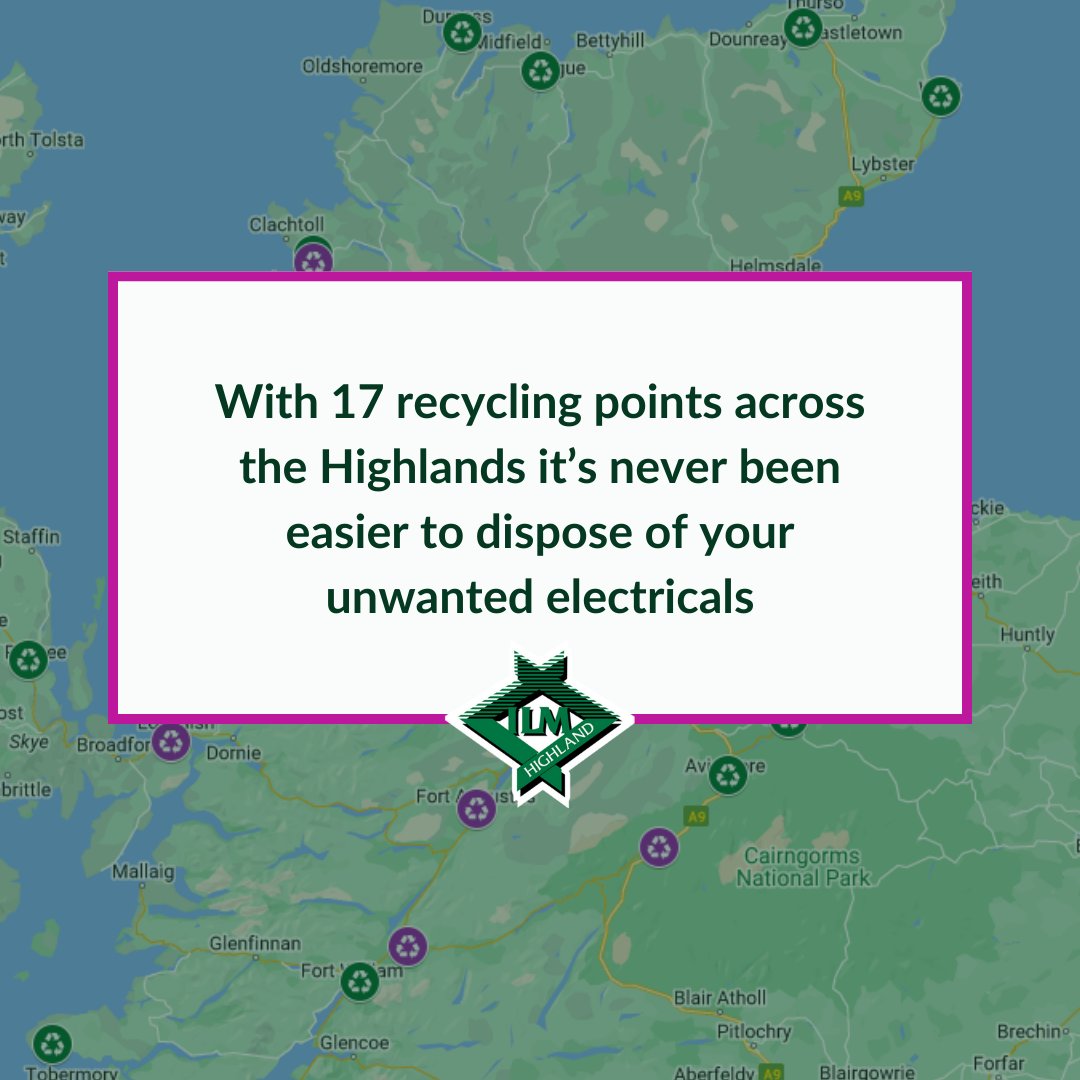 ILMHighland's tweet image. As a charity, we depend on your support. 

With 17 recycling points across the Highlands it's never been easier to donate. Together, let's make a meaningful impact. Discover where you can donate here:  ilmhighland.co.uk/waste-electric… 

#CharitySupport #DonateToday