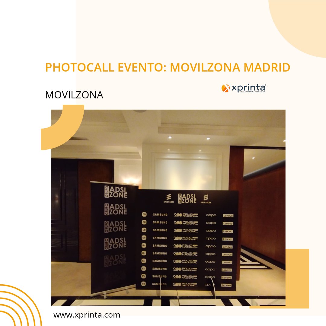 xprinta's tweet photo. ¡Nuevo proyecto en Madrid!

En este proyecto que realizamos para Movilzona, fabricamos e instalamos un photocall rígido y un roll up para el evento.

#proyecto #xprinta #madrid #rotulacion #photocall #rollup https://t.co/24tw0EMDde