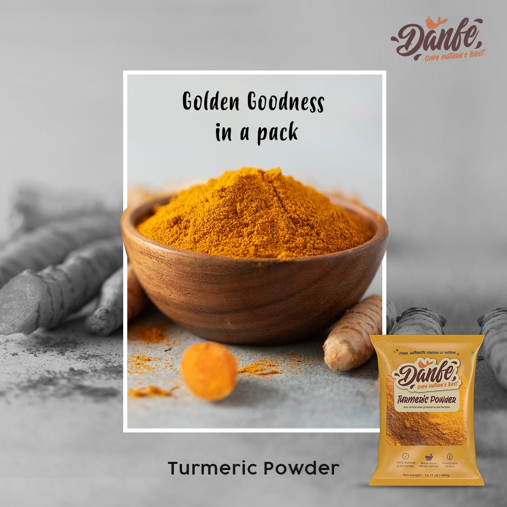 DanfeFoods's tweet image. Unleash the golden essence of nature with Danfe’s pure Turmeric powder, where authenticity meets wellness in every sprinkle.

#DanfeFoods #pureturmeric #goldenelixir