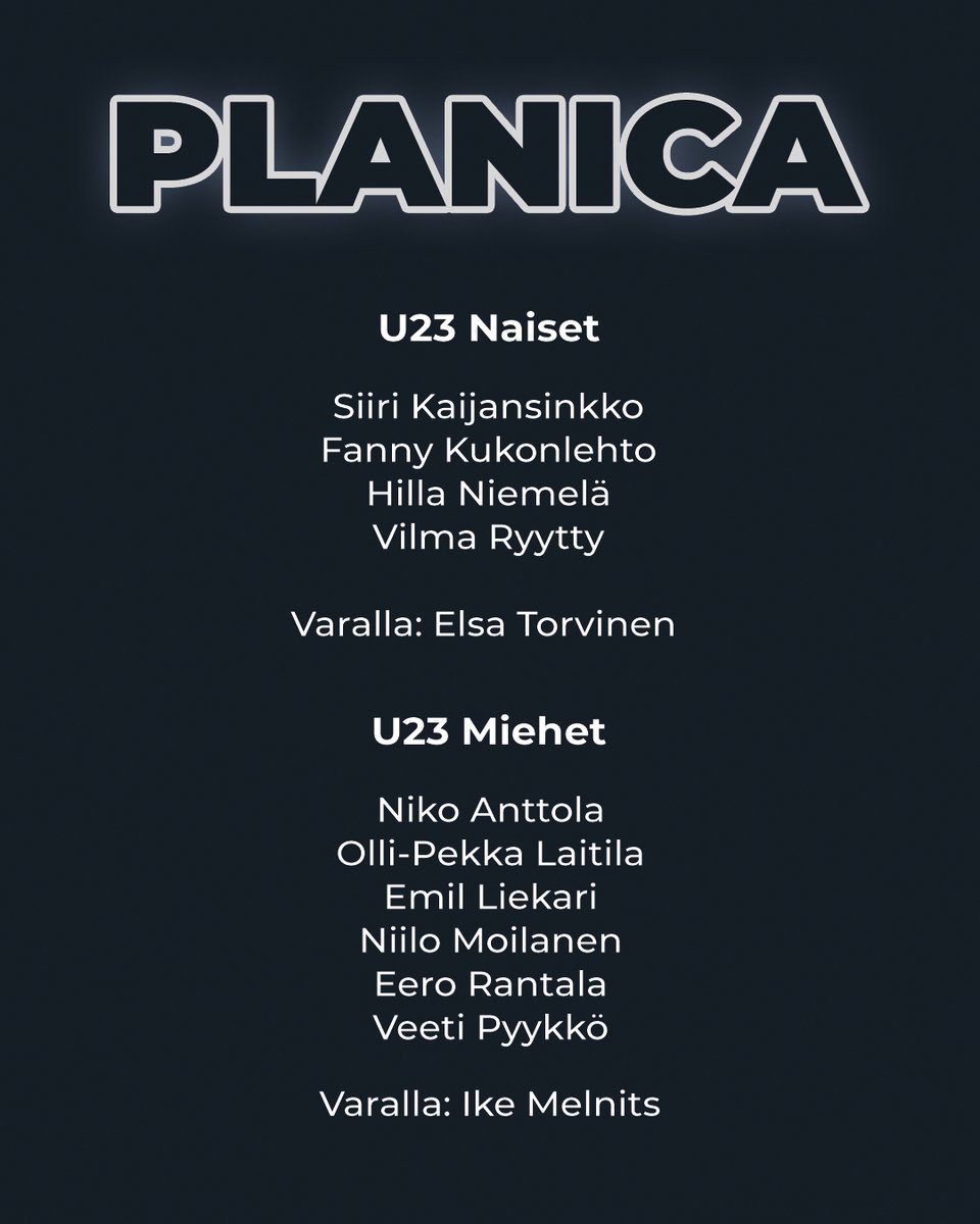 hiihtoliittofin's tweet photo. Junior WCS 2024 Planica 🇸🇮 Suomen joukkue nuorten MM-kisoihin on nimetty. Kisat käynnistyvät 5. helmikuuta 🔜

Lue lisää: https://t.co/NgSSmPUfuq

#xcteamfin #hiihto https://t.co/rpYV1DBX9Z