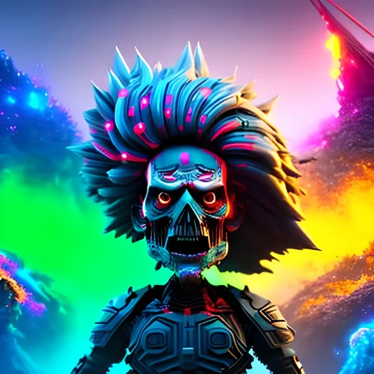 Some of the art we're making is beyond the scope of our project, but I can't get enough. #psychedelic #zombie #ai #artwork