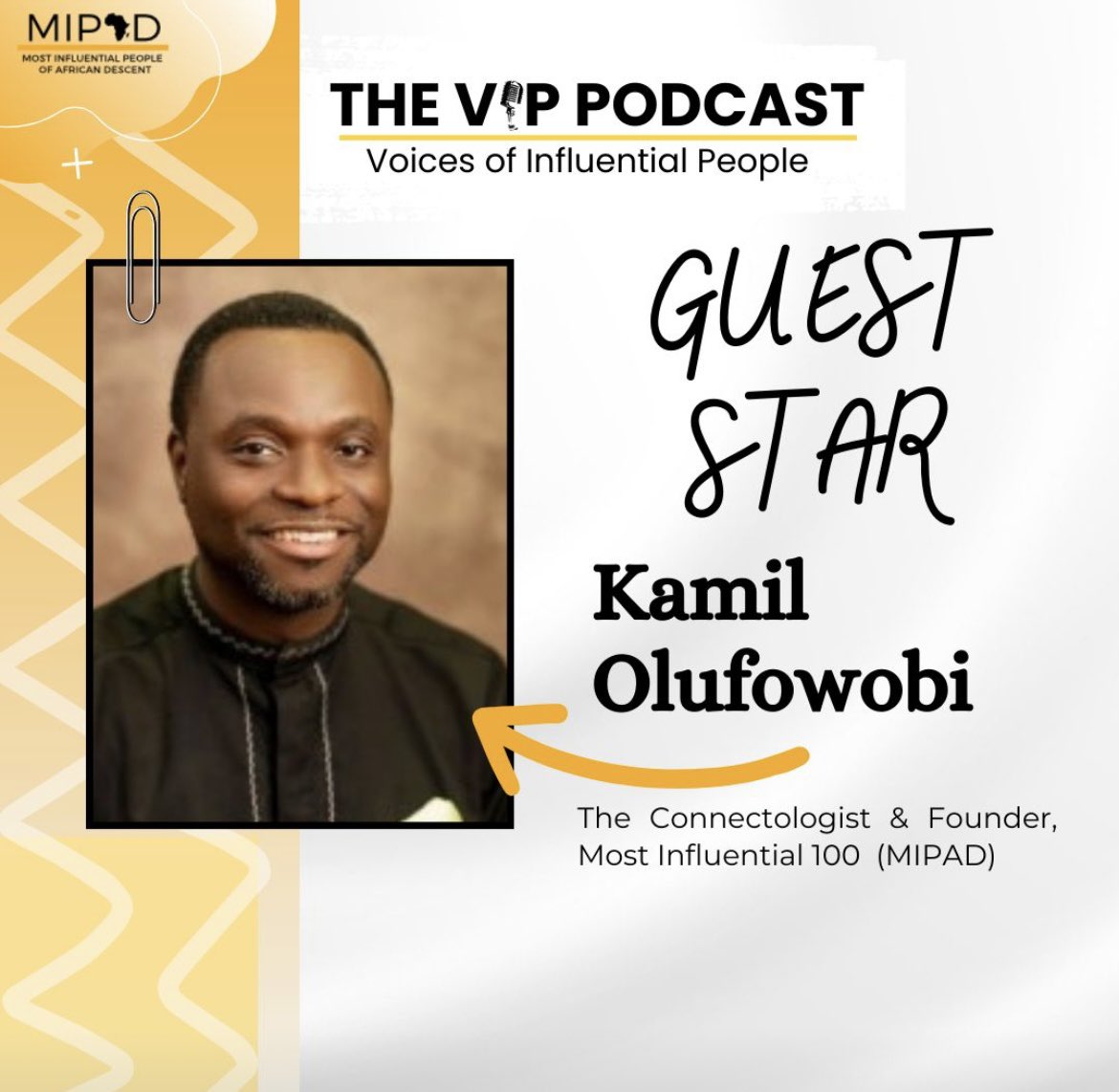 MIPAD100's tweet photo. Exciting News!!! We're thrilled to announce the official launch of "The Voices of Influential People (VIP) Podcast"🎙️ Where impactful conversations and inspiring stories take center stage! This is your gateway to open dialogues with today's trailblazers.
📆 #ComingSoon #VIPodcast https://t.co/jrZ6VqmmS4