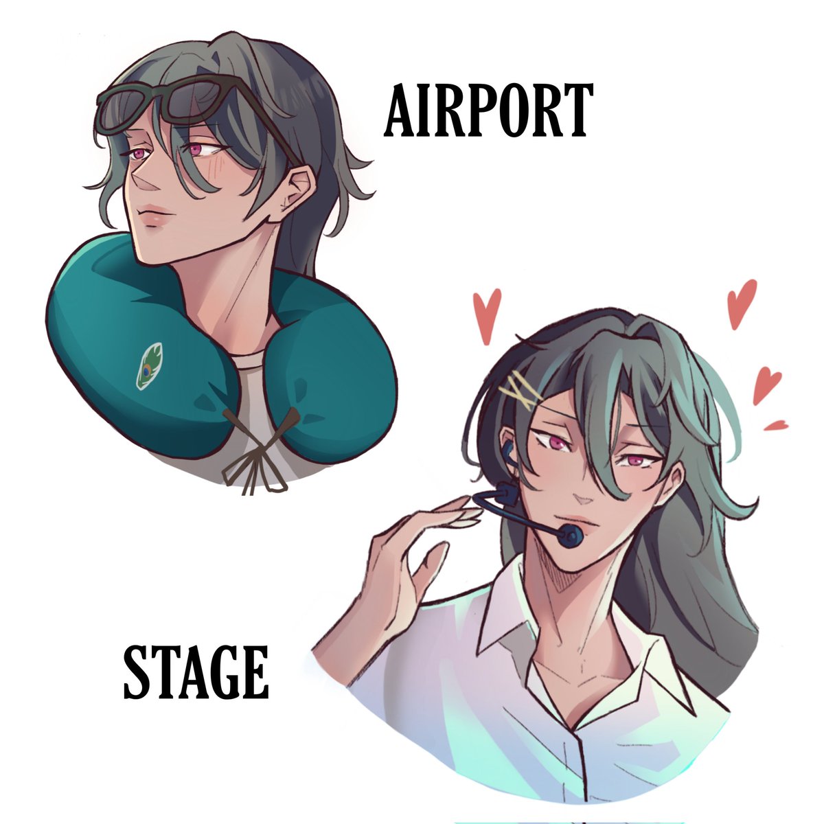 su idol au with his stage and airport fashion