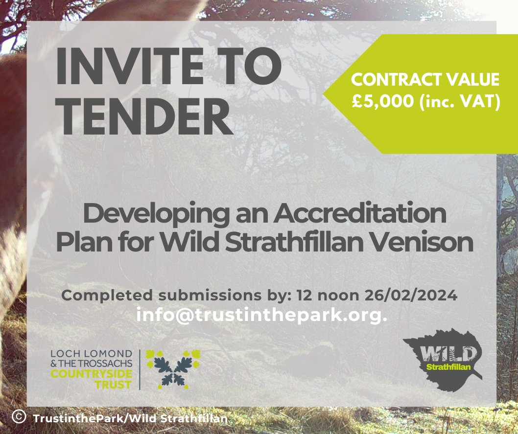 🌳Developing a local venison industry could help improve the situation for land managers & Strathfillan’s habitats. Could you help make our operations environmentally friendly + eligible for the Scottish Quality Wild Venison Assurance scheme? Details⬇️tinyurl.com/k9zr9vyx