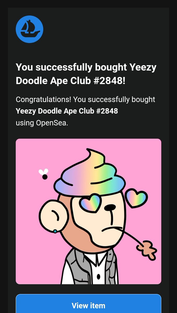 Just purchased these amazing Nfts from dear @yeezydoodleape 🤗💕
This one is amazing collection friends 😍🔥
I really love it ❤️🔥

Get yours here 😊❤️👇🏻

opensea.io/collection/yee…

#Queenladie 🔥 <a href="/opensea/">OpenSea</a>