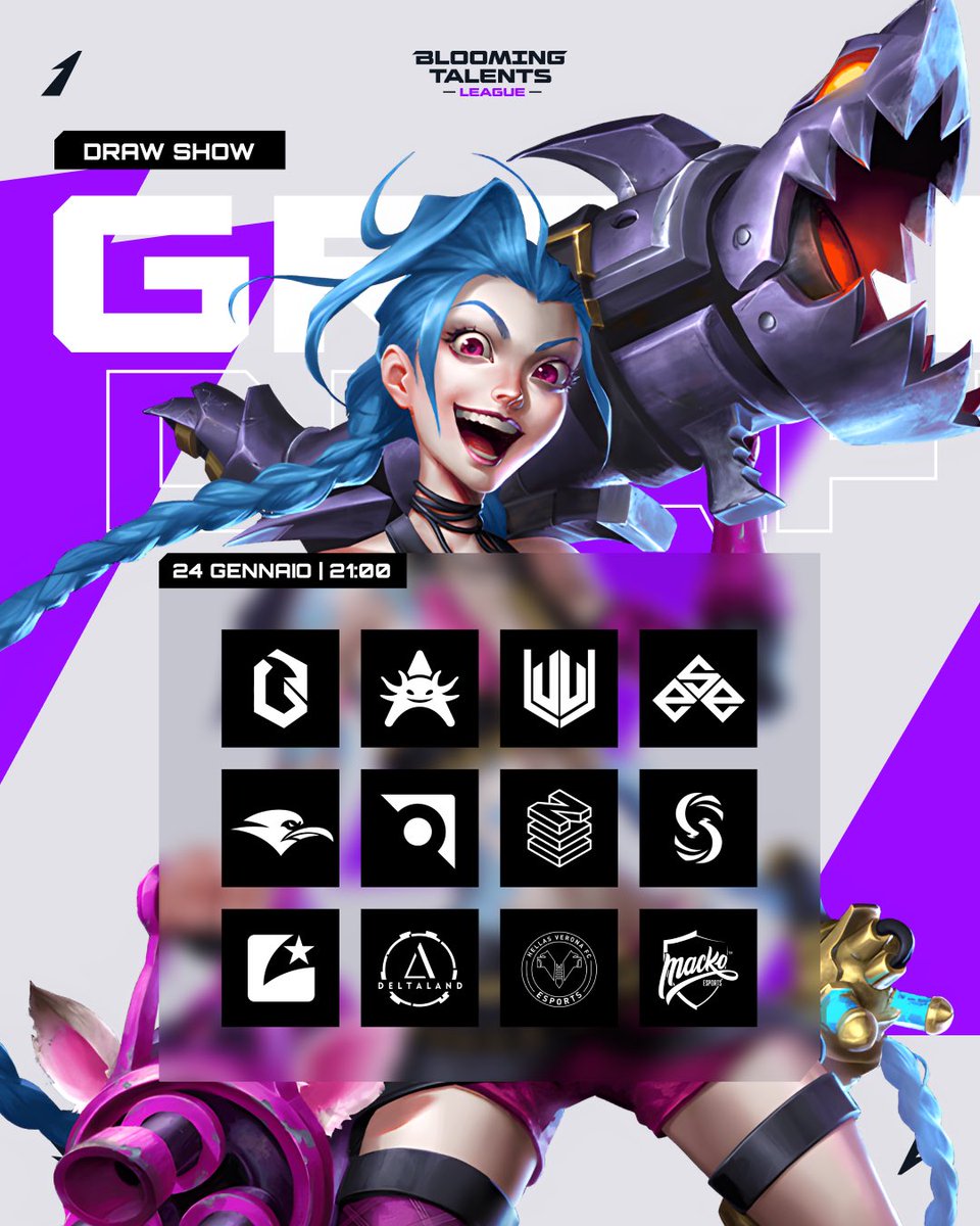 📣 LIVE DRAW SHOW BTL #LeagueOfLegends | Spring Split ‘24 

🗓️ Stasera
⏰ 21:00
📺 twitch.tv/qlash_events

Vi aspettiamo in live questa per il sorteggio dei gironi BTL insieme a <a href="/LoLSekuar/">Sekuar</a> <a href="/SarengoHF/">Francesco Papa</a> <a href="/Revilvage/">Revilvage</a> e <a href="/Vischio_AB/">Vischio || Andrea Buzzao</a> 🌪️

#bloomingtalentsleague <a href="/league_italia/">League_Italia</a>