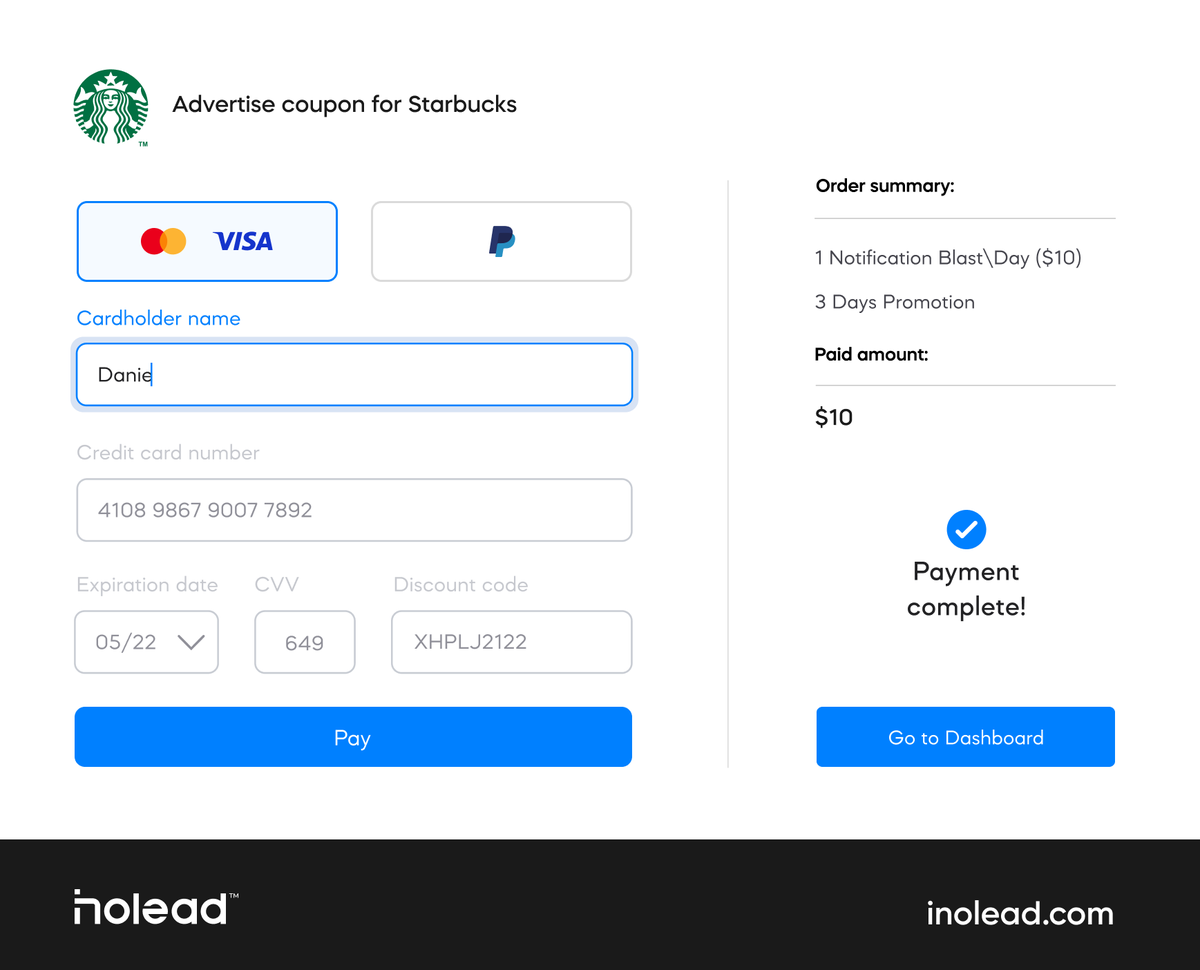 CipriBurzo's tweet photo. Daily UI - Payment method #ui #ux #figma #uidesign #dailyui #paymentui #payment
@InoleadD https://t.co/J81gWYBVFK