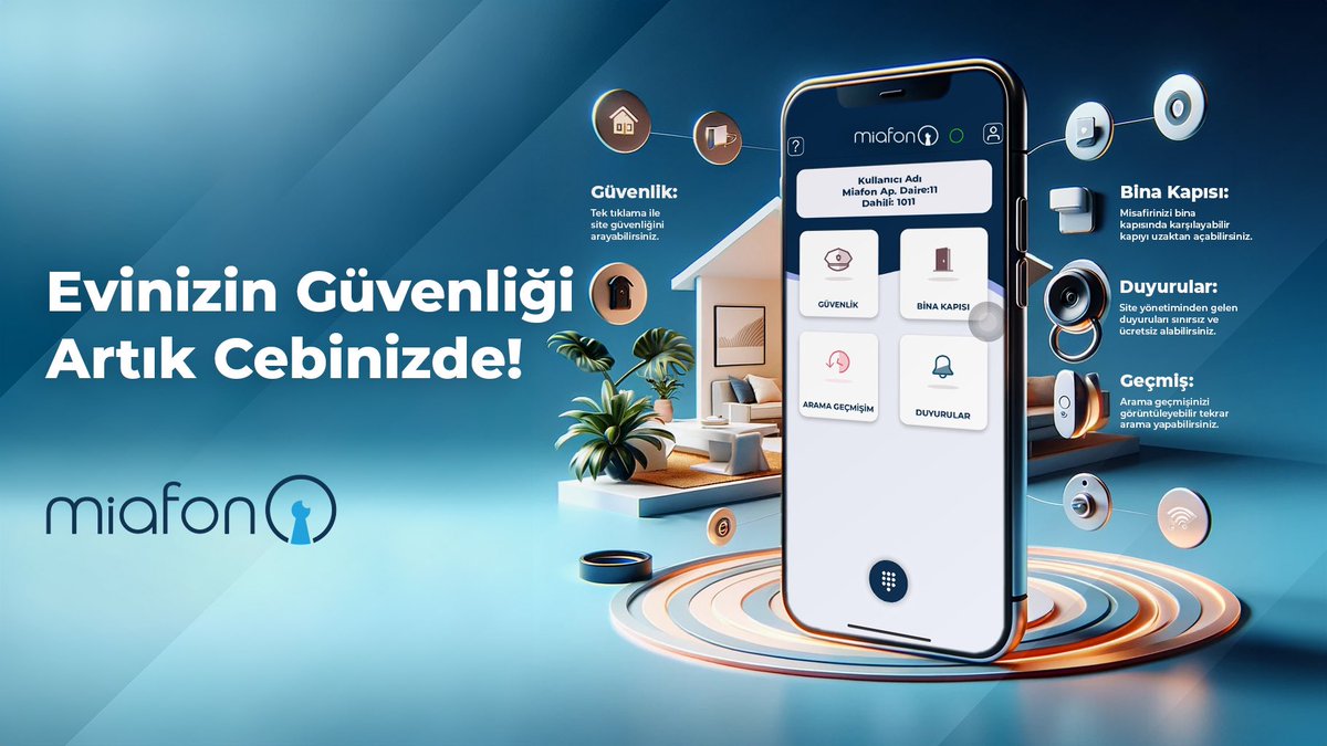 miafonteknoloji's tweet image. Evinizin güvenliği artık cebinizde! 

Miafon ile nerede olursanız olun, evinize gelen misafirleri görüntüleyebilir, onlarla konuşabilir ve kapınızı açabilirsiniz.

Üstelik hiçbir yatırım ve kablolama olmadan!

#akıllıev #interkom #diafon #mobildiafon #miafon