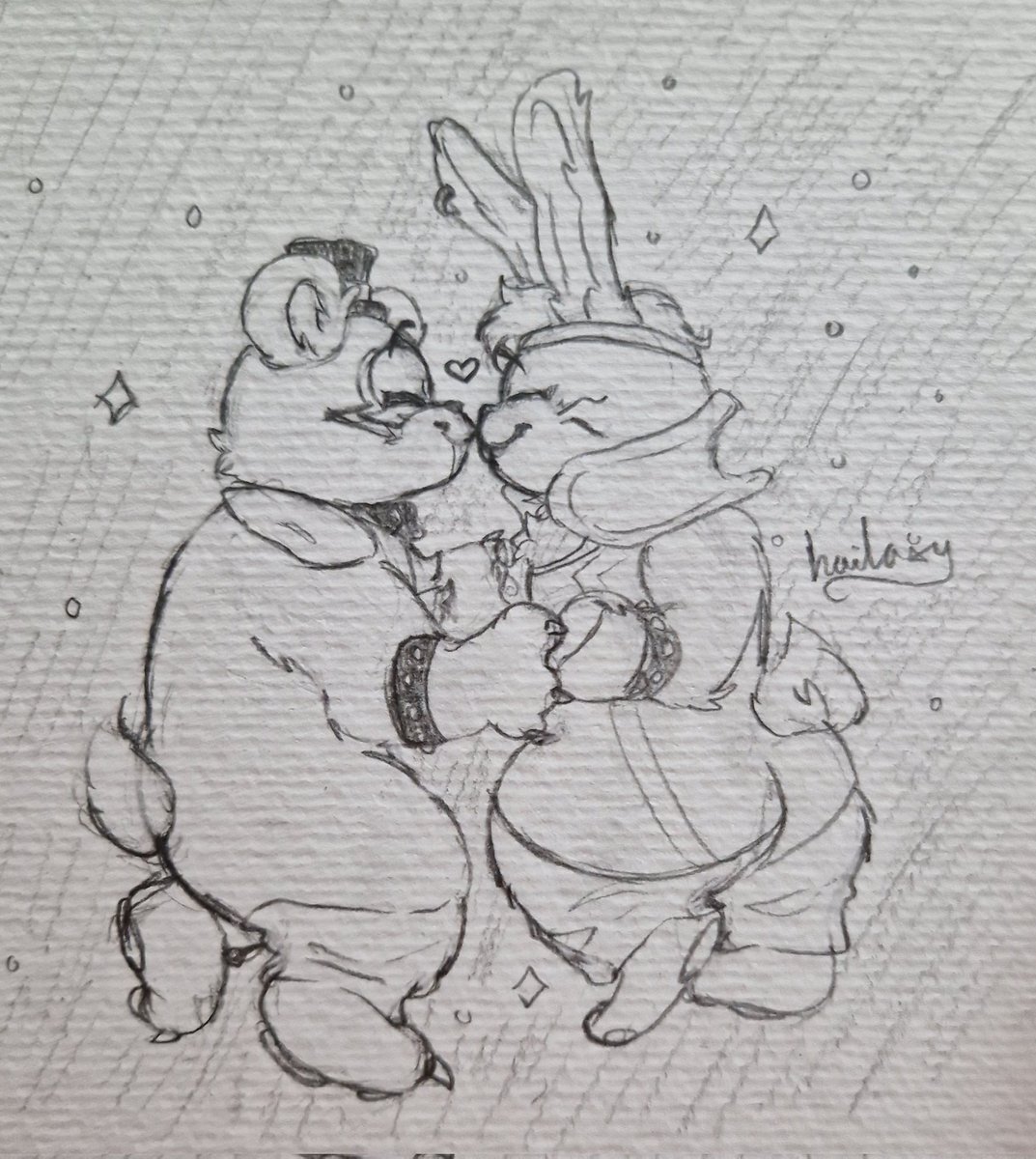 Posting this old doodle variating hastags so X dont shadowban me for rt too much !!! 🍉 #FNAF #glamrockfreddy #glamrockbonnie #fronnie #fnafsecuritybreach #fnafsb #ArtistOnX #Doodles