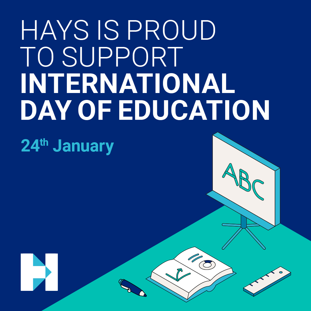 📚 It's #InternationalDayofEducation, so we're shining a spotlight on the importance of teaching the younger generations about the multitude of routes into #employment and the vast amount of #careeroptions available to them today. Check out the article: link.hays.com/47uCQYf