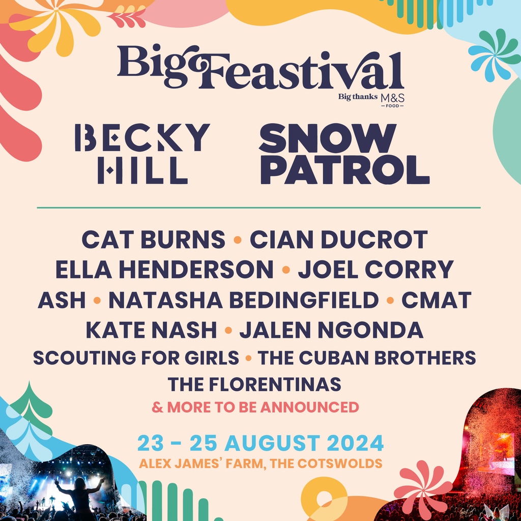 THE BIG FEASTIVAL 2024 LINE-UP HAS ENTERED THE CHAT 🔥🎶 Keep your eyes peeled for our food and family announcements coming soon 👀 #BigFeastival