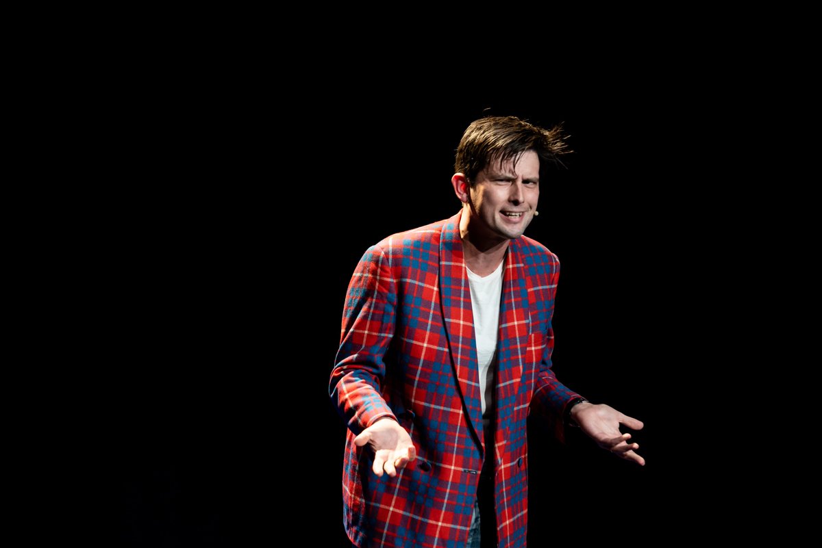 Here's @KieranCHodgson captured by @littlekatphotos performing his smash hit show Big In Scotland. We're incredibly excited to be bringing this critically acclaimed show to @FirebugBar for @LeicsComedyFest. Get tickets via the link in our bio.