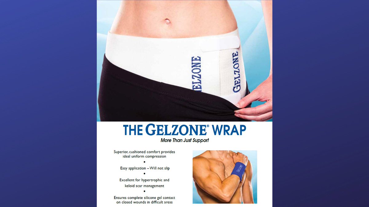 Implantech is your source for Gelzone® Wraps.  Gelzone® is indicated for use in the management of keloid and hypertrophic scars. It may be used prophylactically to help retard the formation of such scars. It is also indicated for compression healing and musculoskeletal support.