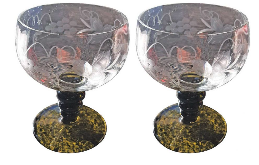 Wine expert, Andrew Jefford, advocates being 'the kind of wine drinker you want to be' - sometimes that means ditching 'serious' wine glasses and embracing beautiful antique styles like these traditional goblets from Alsace! 😍 shorturl.at/zACDY @meyerfonne @Decanter